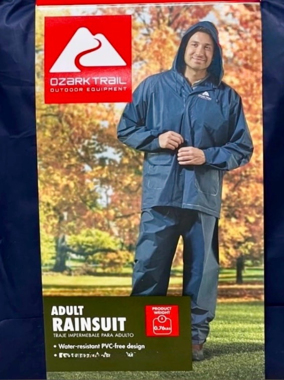 Ozark Trail Adult EVA Rainwear Suit for Men, Size XL / XXL